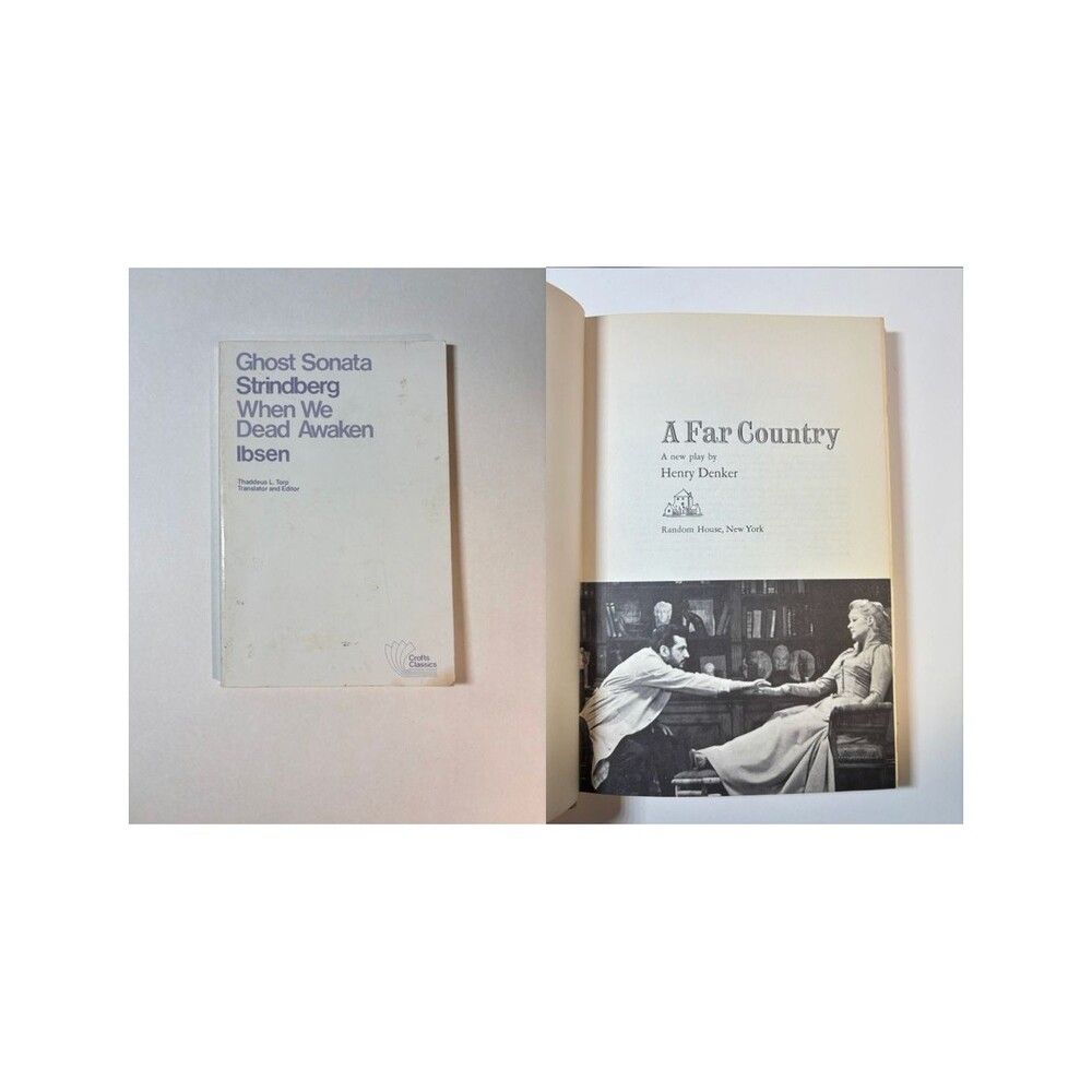 Lot of 2 Play Books: A Far Country, Ghost Sonata, When We Dead Awaken ACCEPTABLE